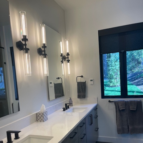 Lameth Hexagonal Linear Wall Sconce 20"31"