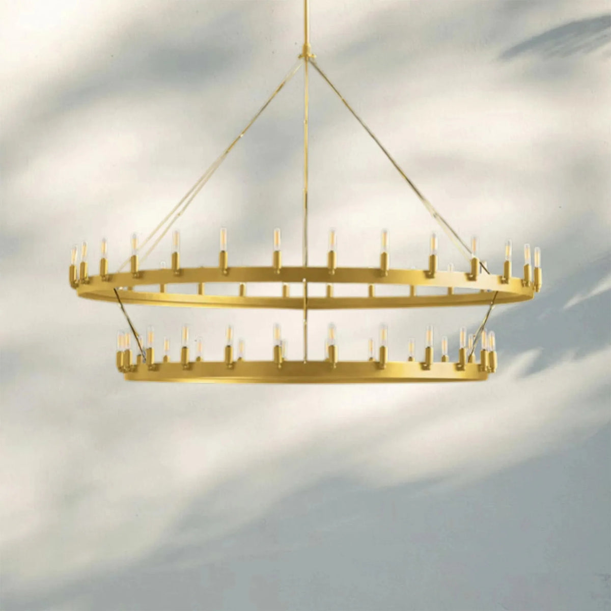 Celestine Vintage Filament 2-Tier Chandelier
