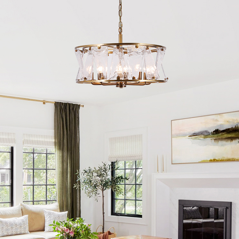 Aveline Modern Round Living Room Chandelier chandeliers for dining room,chandeliers for stairways,chandeliers for foyer,chandeliers for bedrooms,chandeliers for kitchen,chandeliers for living room Kevin Studio Inc