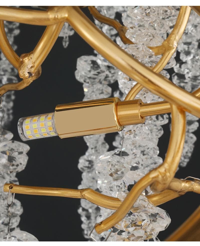 JC Branch Luxury Long Snowflake Crystal Chandelier