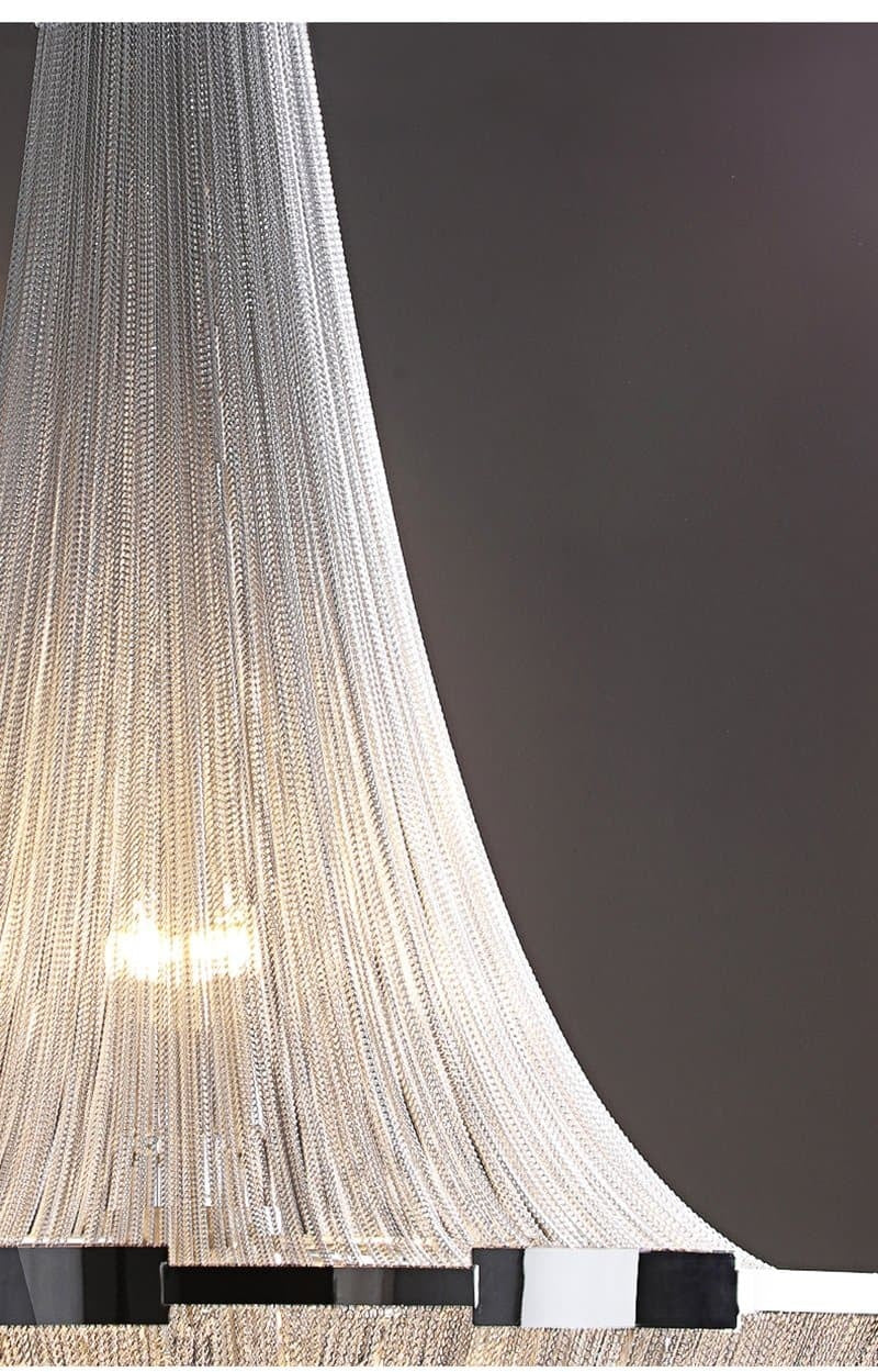 JC Liz Luxury Plated Aluminum Chain Chandelier Diameter