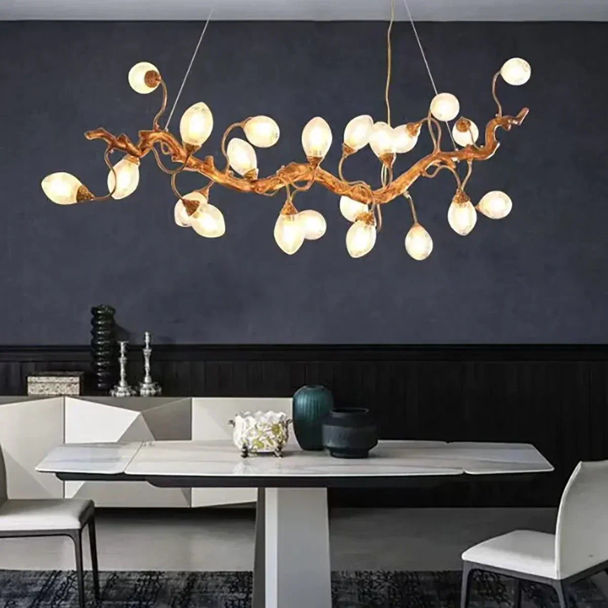 Art Clear Elegance Bubble Branch Linear Chandelier - Merlin Lamps