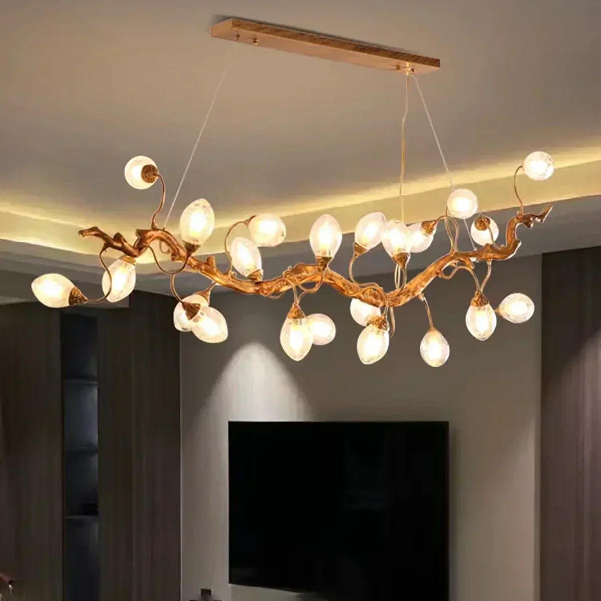 Art Clear Elegance Bubble Branch Linear Chandelier - Merlin Lamps