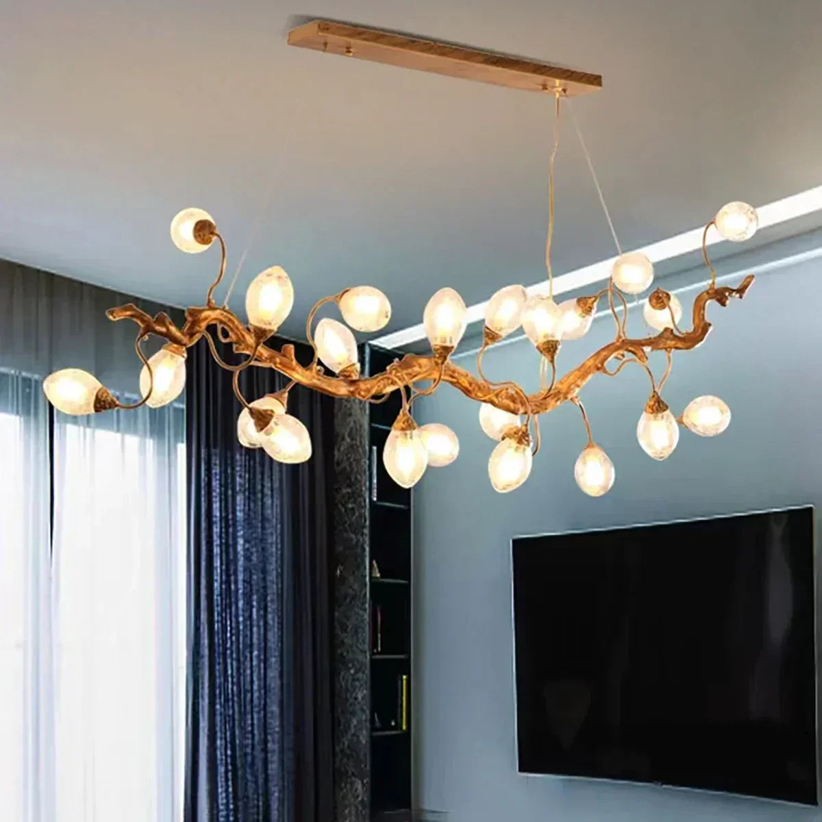 Art Clear Elegance Bubble Branch Linear Chandelier - Merlin Lamps