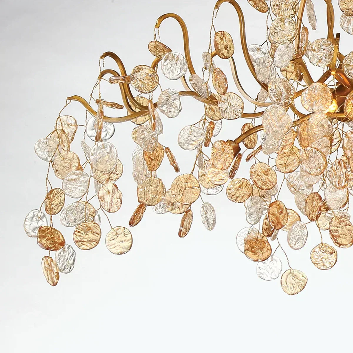 Lignia Branch Round Multi-tier Chandelier 33Light 47"W - Merlin Lamps