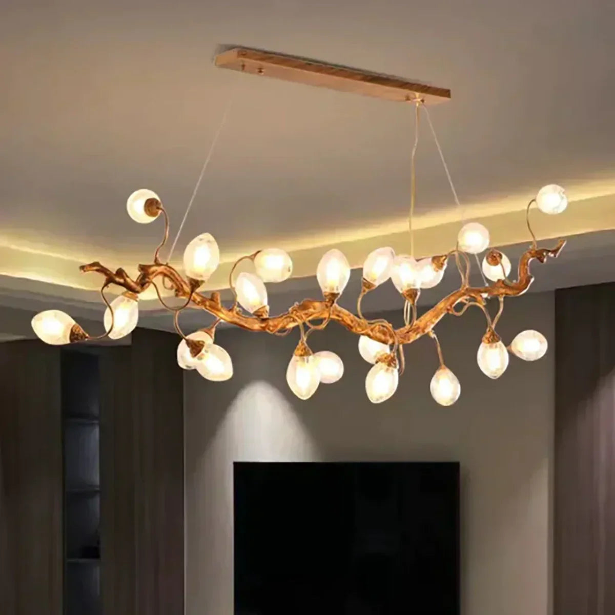 Art Clear Elegance Bubble Branch Linear Chandelier - Merlin Lamps