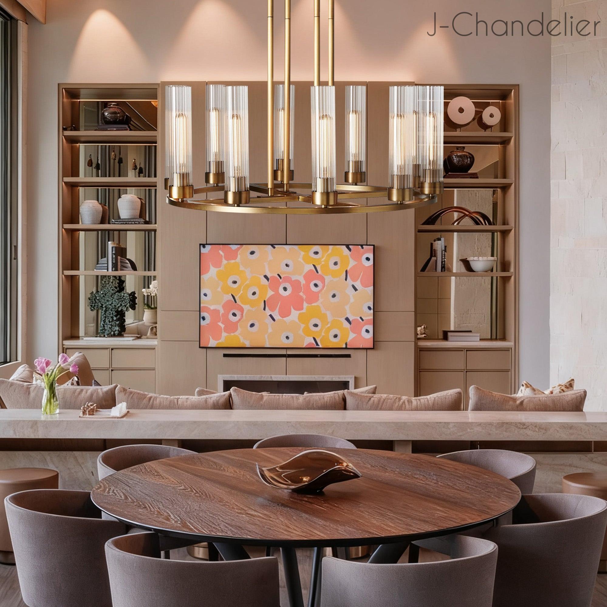 Andreas Round Chandelier 10/12 Light