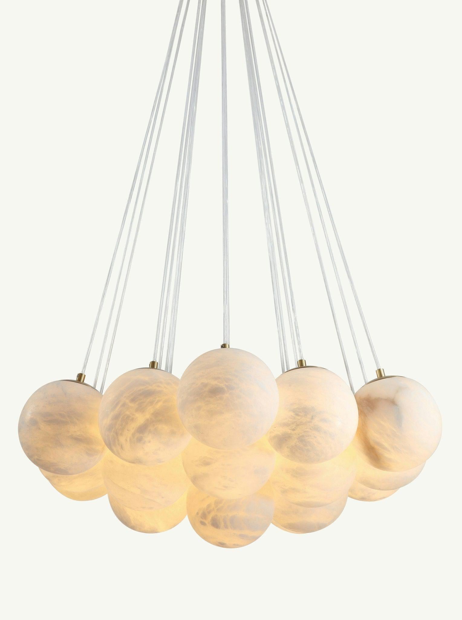 Aspen 19 Chandelier Alabaster - Merlin Lamps