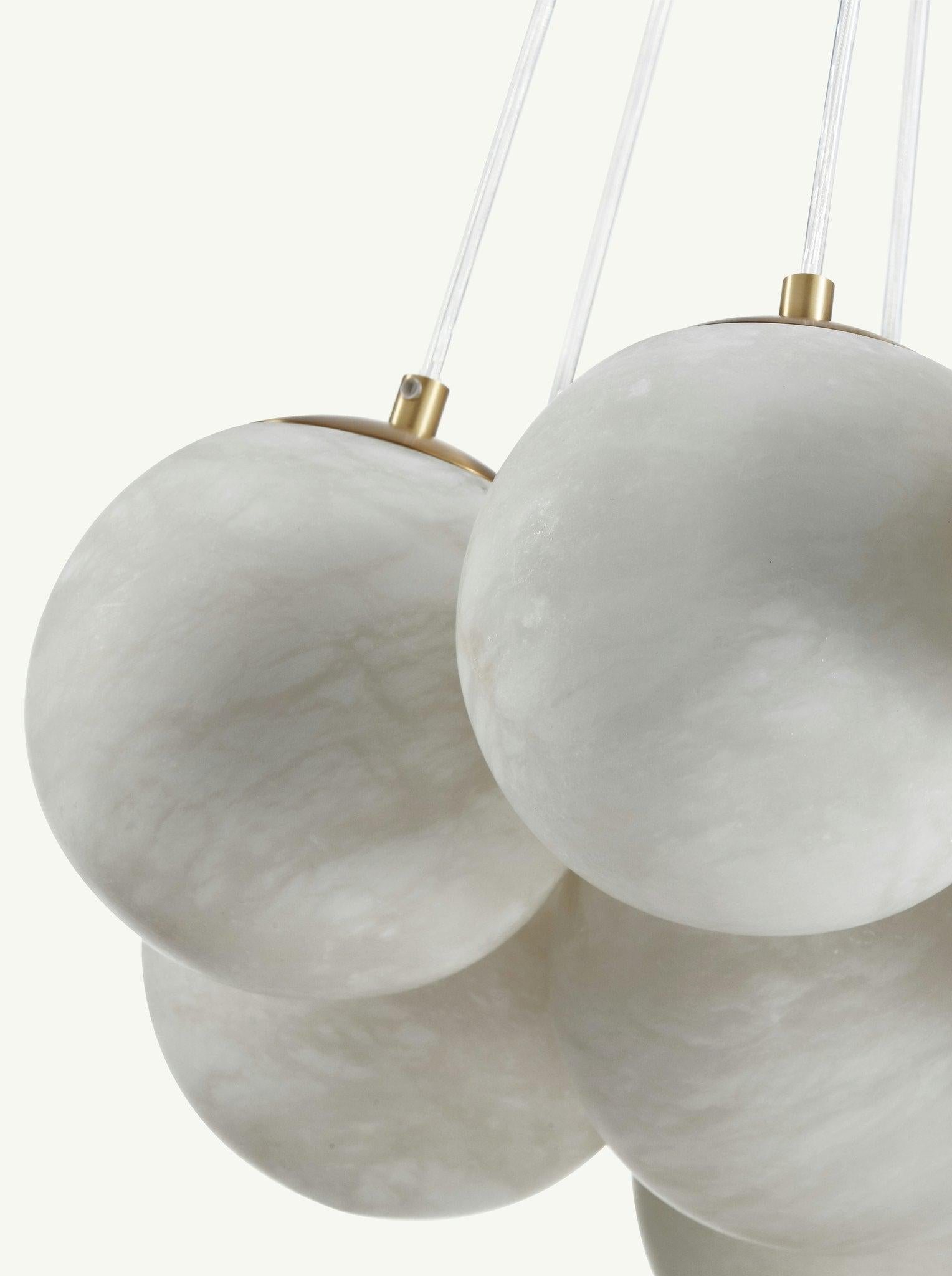 Aspen 19 Chandelier Alabaster - Merlin Lamps