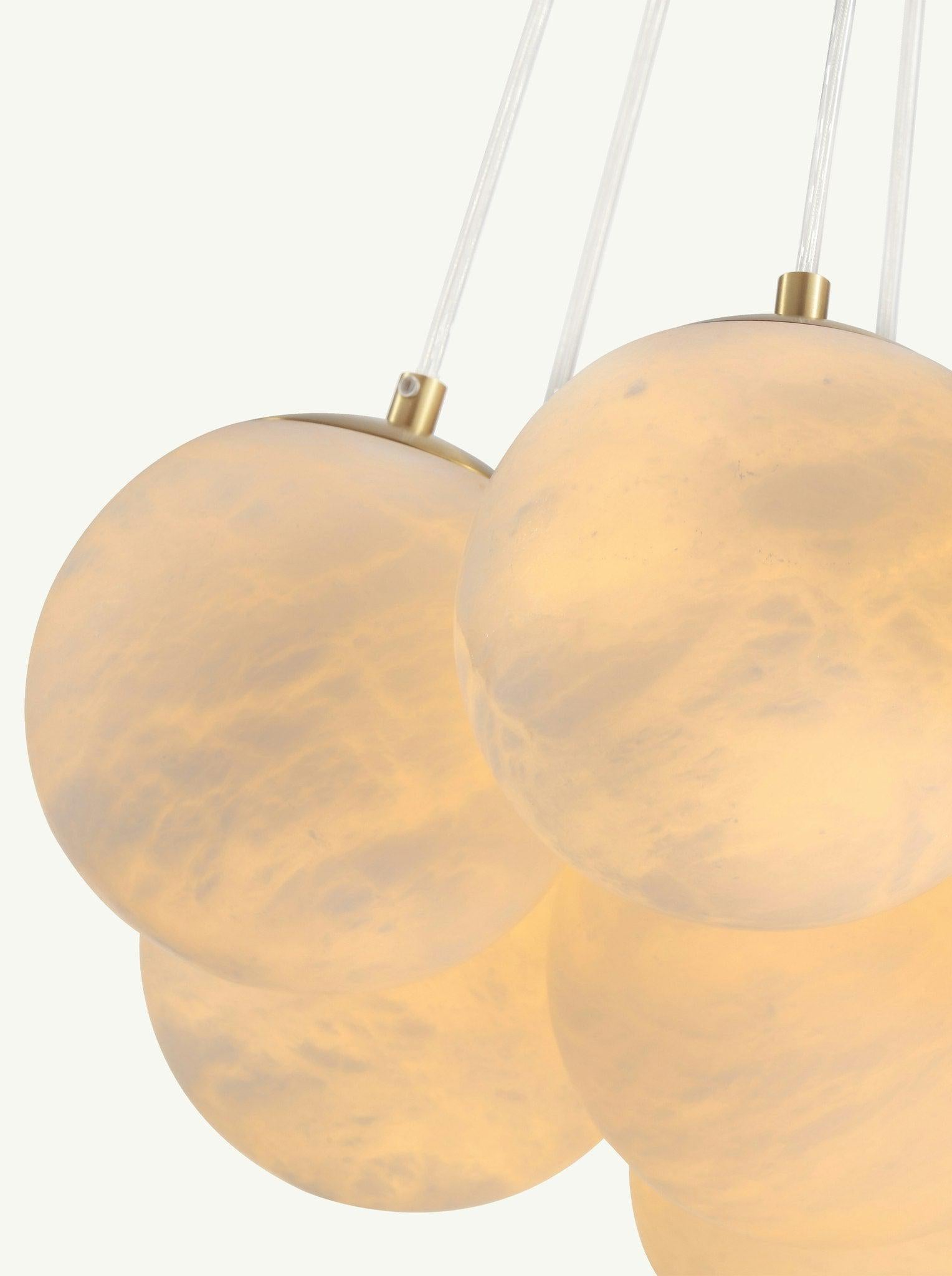 Aspen 19 Chandelier Alabaster - Merlin Lamps