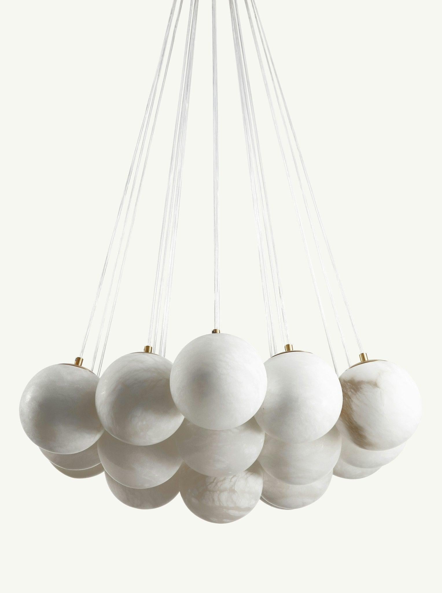 Aspen 19 Chandelier Alabaster - Merlin Lamps