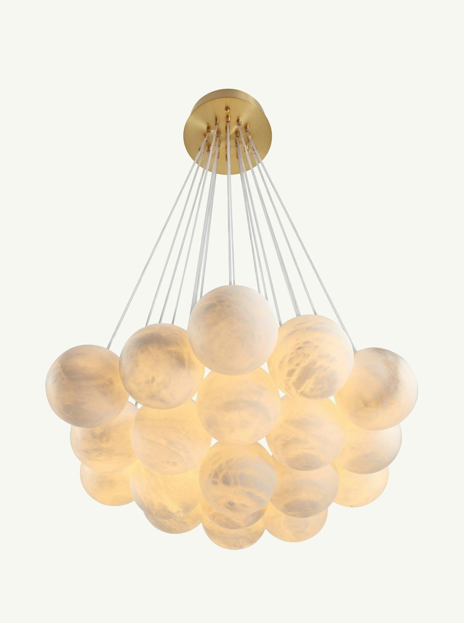 Aspen 19 Chandelier Alabaster - Merlin Lamps