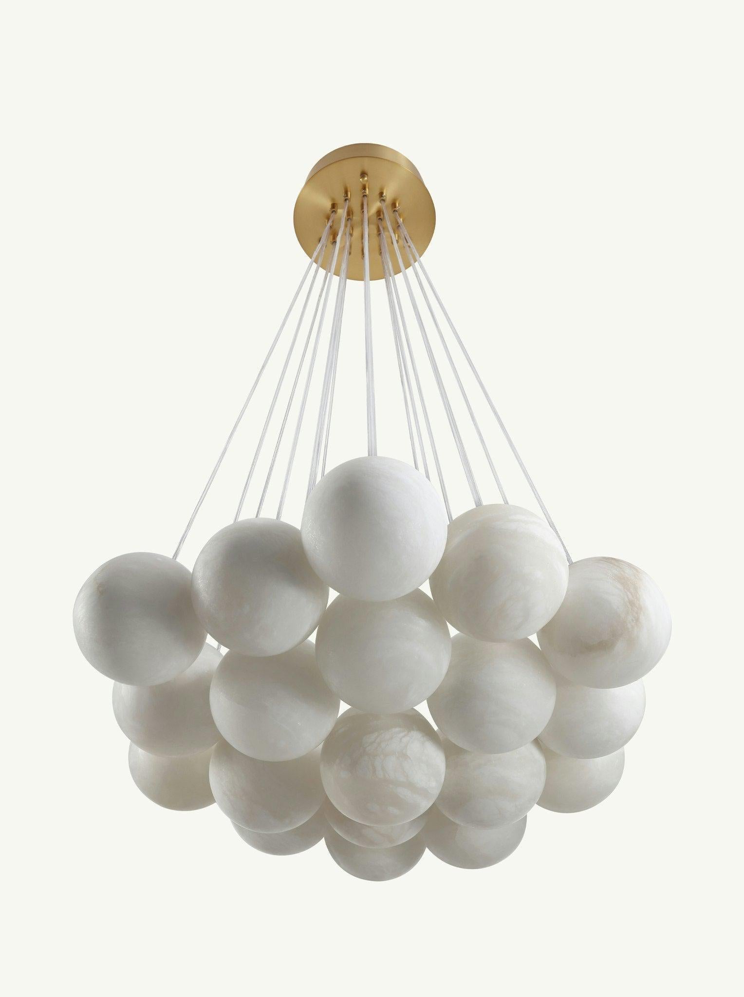 Aspen 19 Chandelier Alabaster - Merlin Lamps