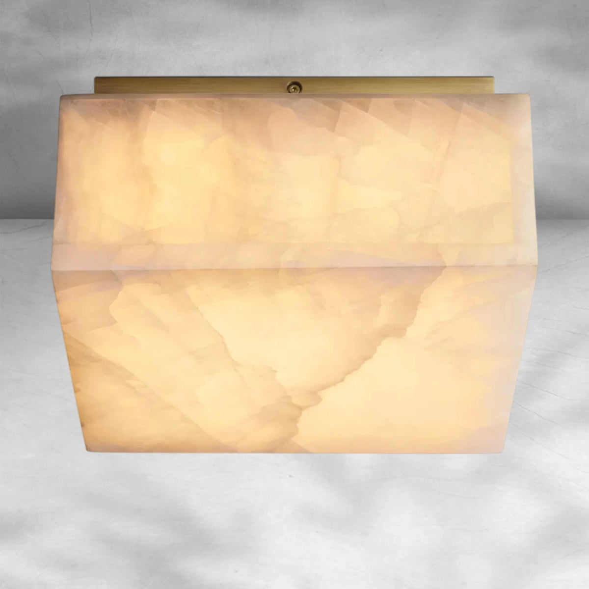 Riora Calcite Square Flushmount 6"10"14"