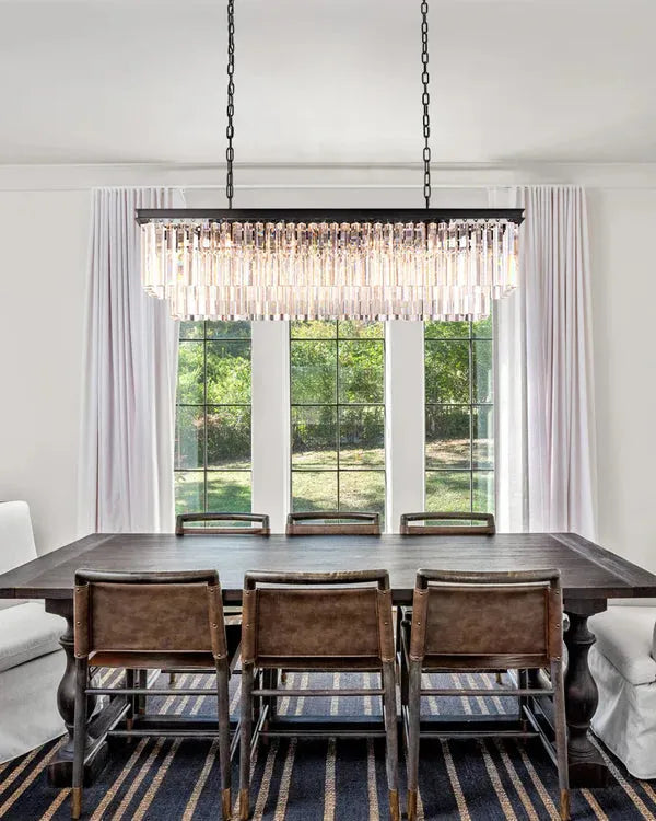 1920s Orion Art Deco Rectangular Chandelier 40"49"59"72"
