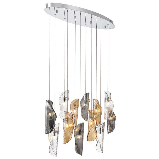 Flare Oval Multi Light Chandelier
