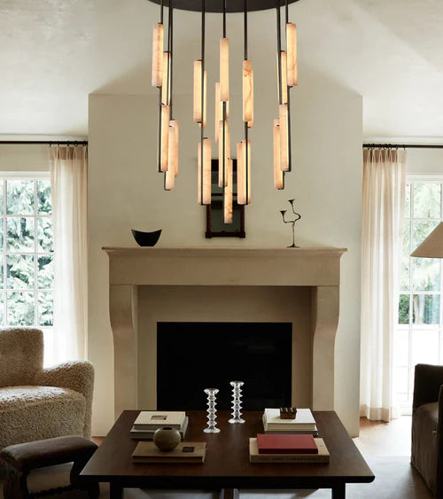 Aureon Alabaster Round Chandelier