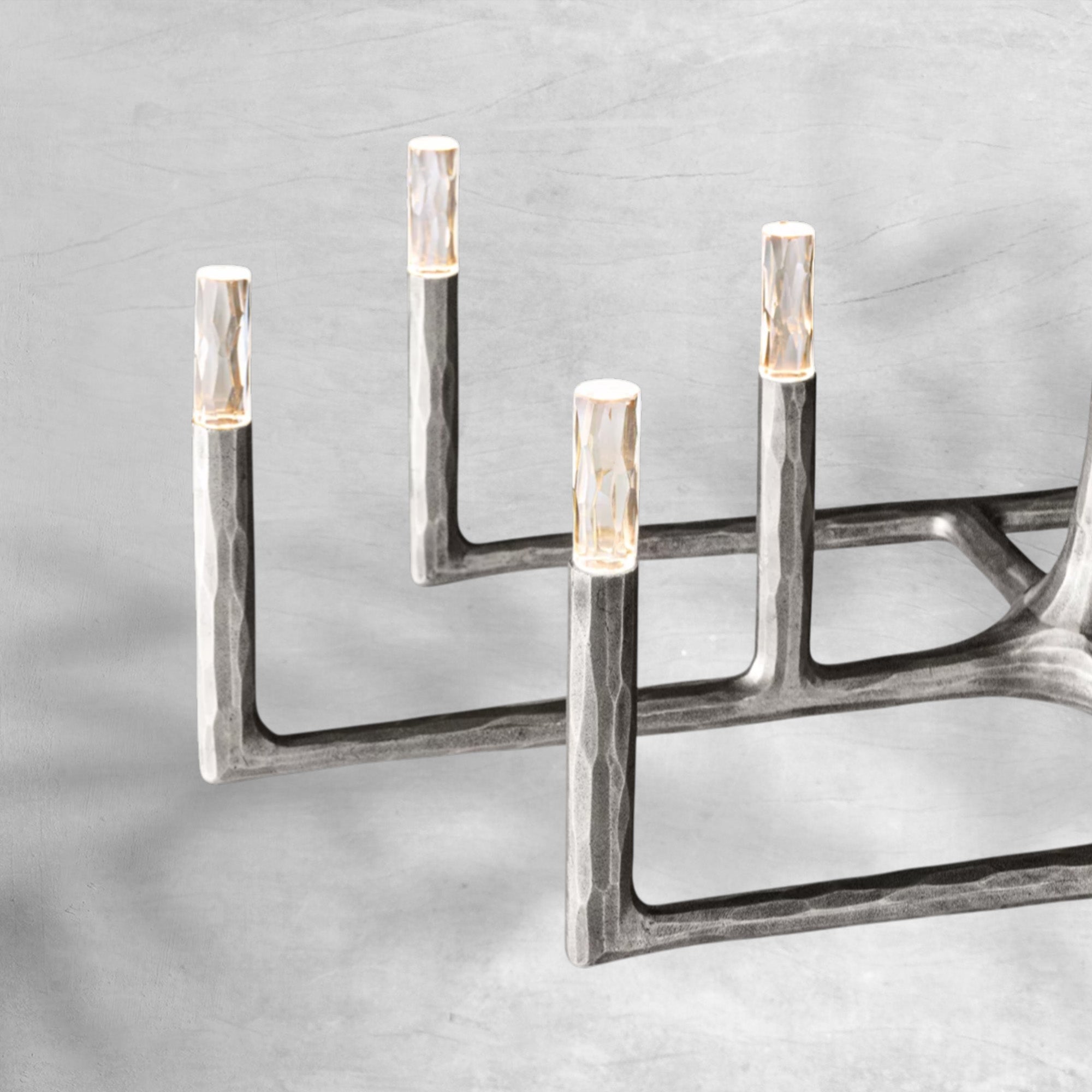 Thaddeas Forged Linear Chandelier 54" 72" 96"