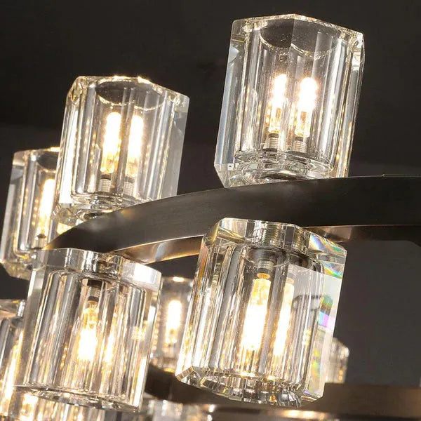 Auraline Crystal Round Chandelier 60"