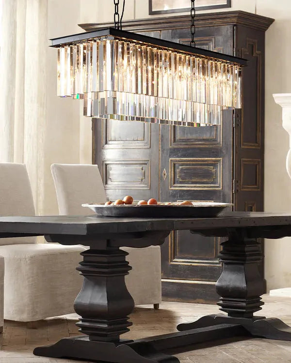 1920s Orion Art Deco Rectangular Chandelier 40"49"59"72"