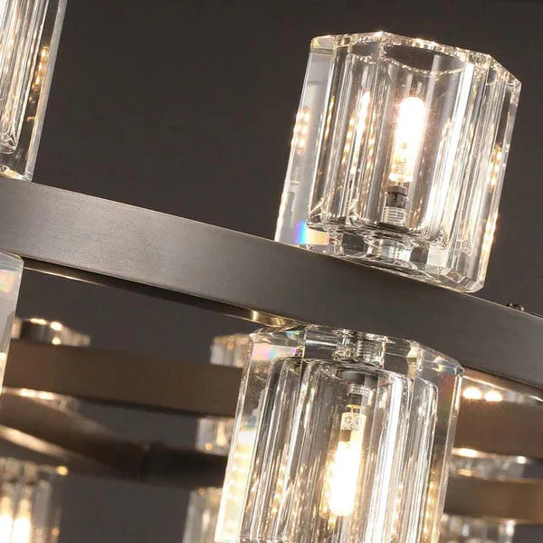 Auraline Crystal Round Chandelier 60"