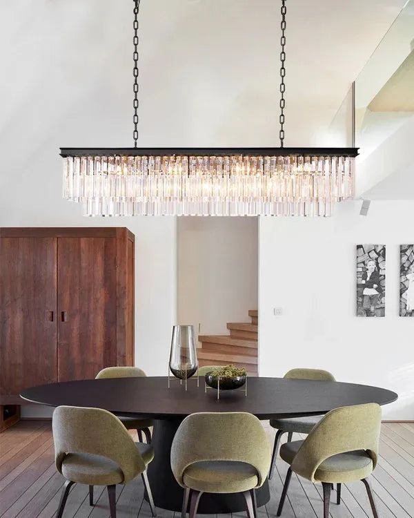 1920s Orion Art Deco Rectangular Chandelier 40"49"59"72"