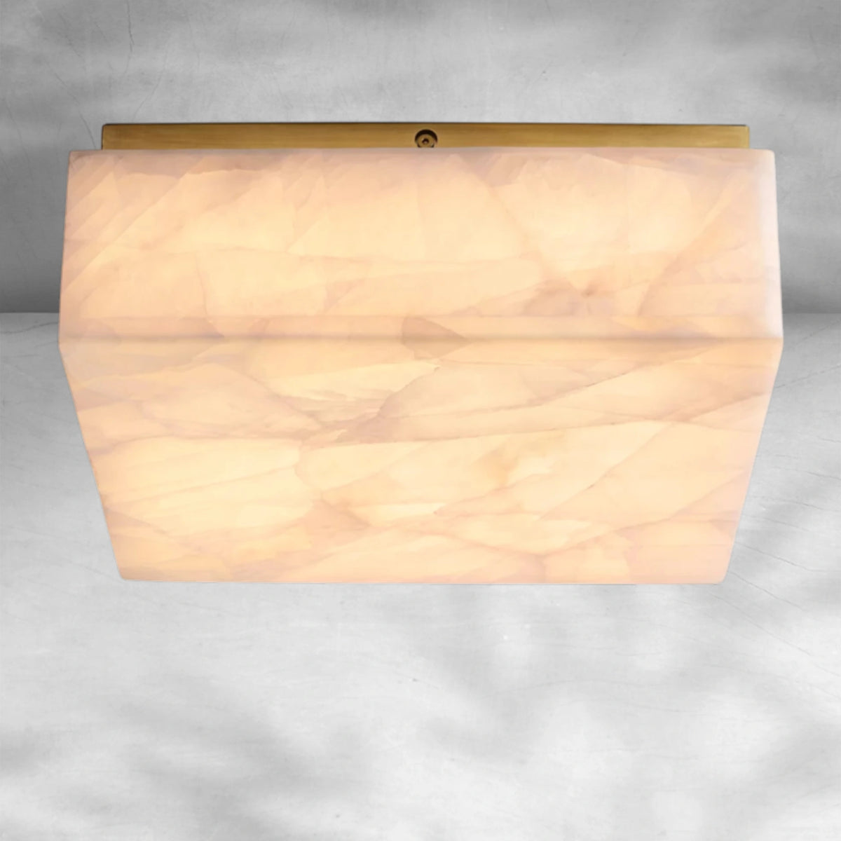 Riora Calcite Square Flushmount 6"10"14"
