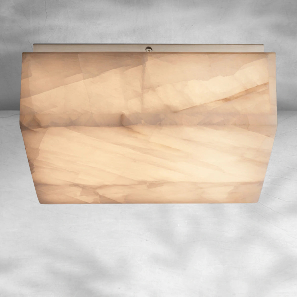 Riora Calcite Square Flushmount 6"10"14"