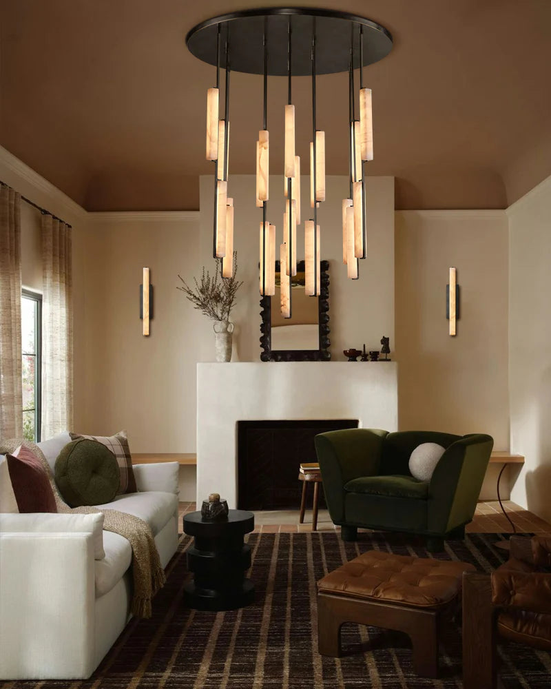 Aureon Alabaster Round Chandelier