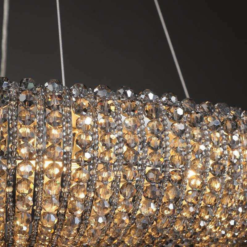 Haze Crystal Round LED Chandelier 32"41"59"72"