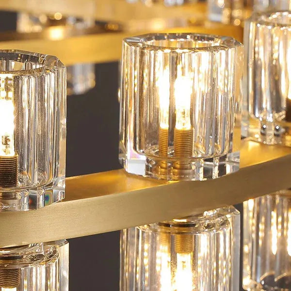 Auraline Crystal Round Chandelier 60"