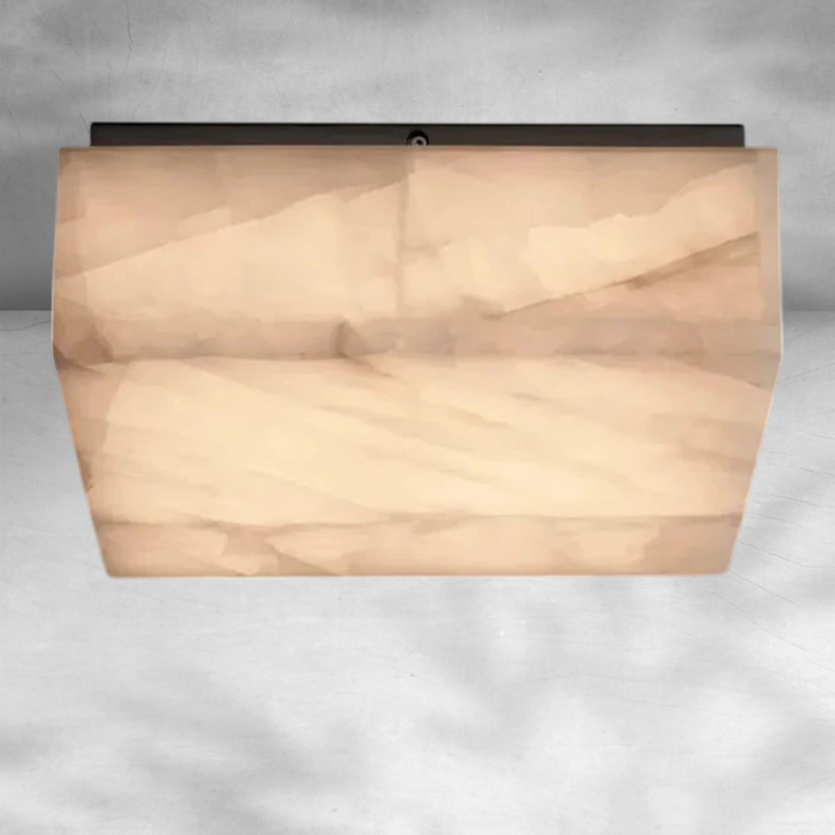 Riora Calcite Square Flushmount 6"10"14"
