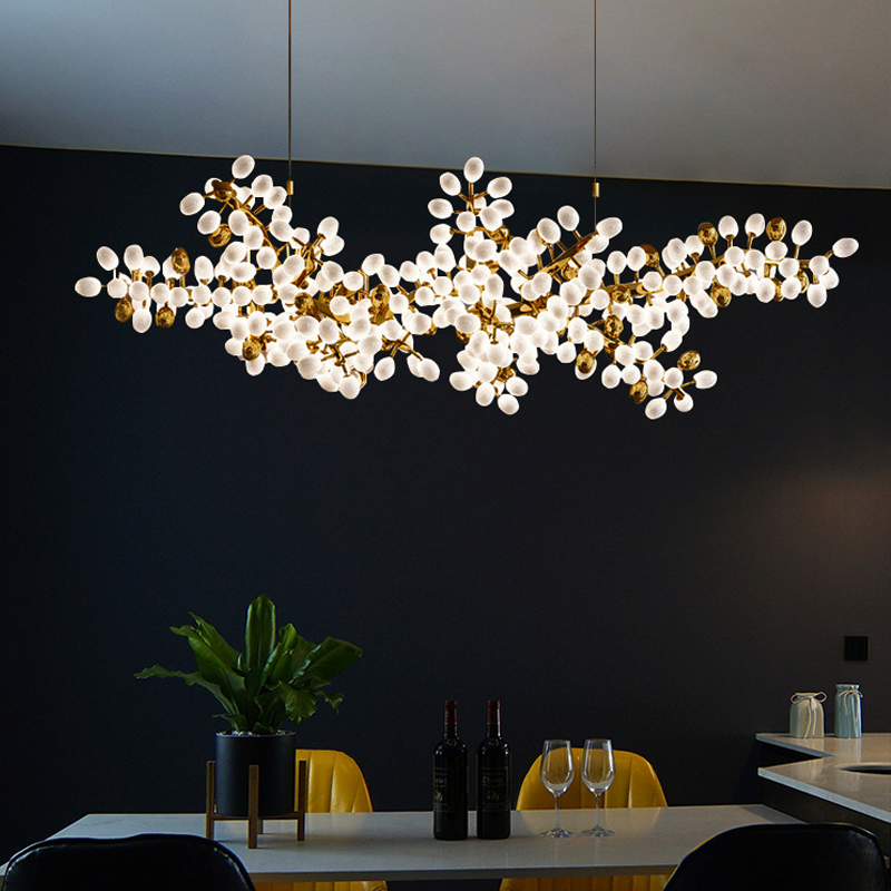 Modern Artistic Linear Elegant Grape Extra Large Chandelier - Melin Lamps