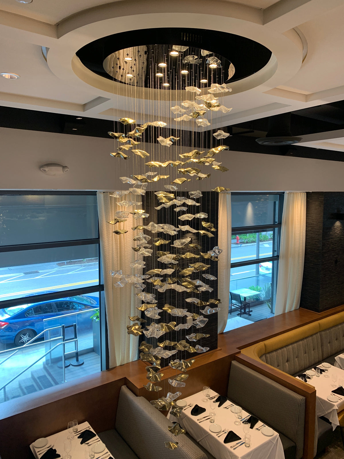 Coastal Sands Wave Glass Chandelier, Artisic Handmade Glass Chandelier chandeliers for dining room,chandeliers for stairways,chandeliers for foyer,chandeliers for bedrooms,chandeliers for kitchen,chandeliers for living room Kevinstudiolives