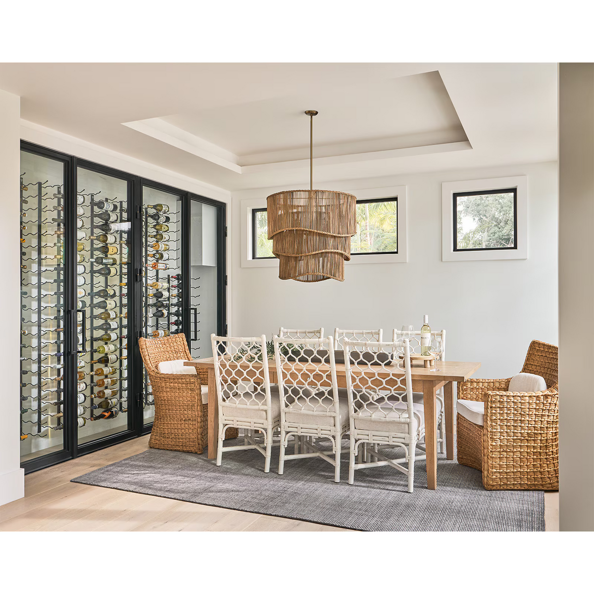 Valmont Natural Rattan Chandelier