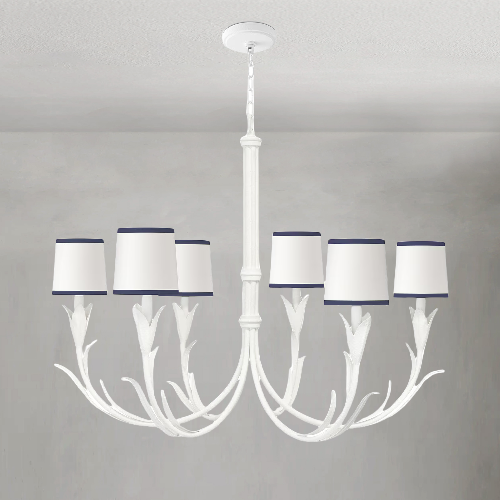 Fontara Dark Blue Reed Chandelier