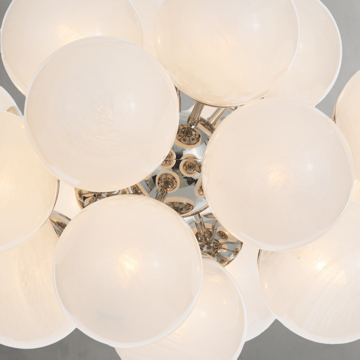 Driftelle Nickel Glass Chandelier