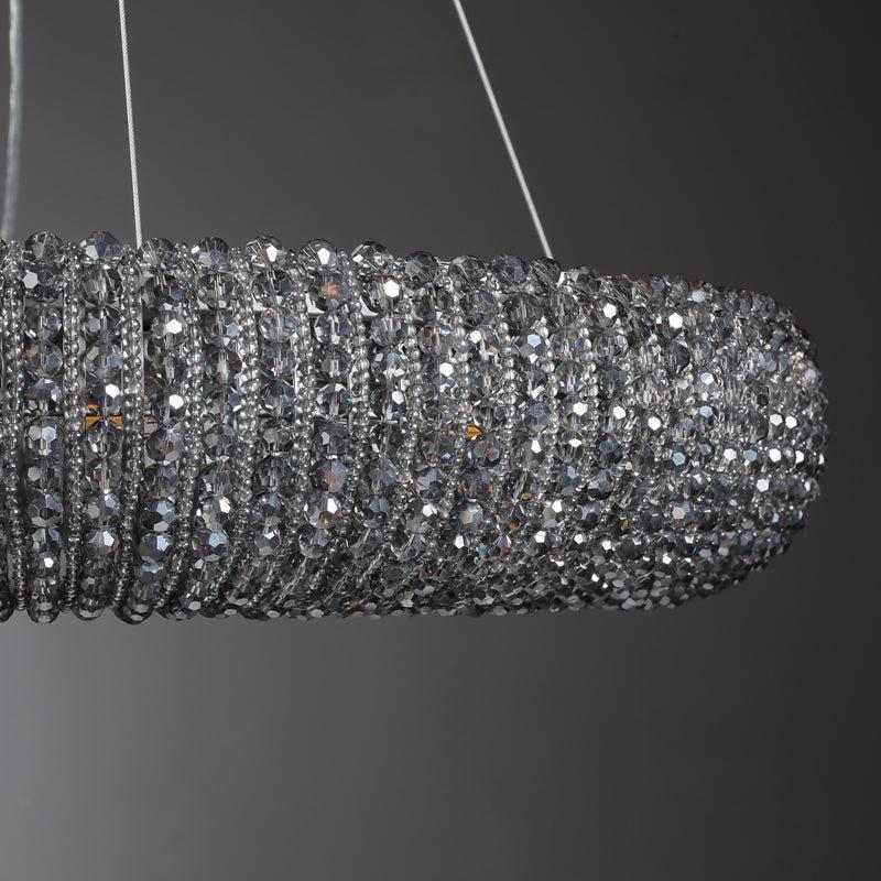 Haze Crystal Round LED Chandelier 32"41"59"72"