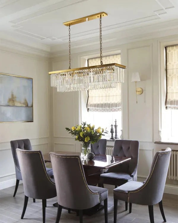 1920s Orion Art Deco Rectangular Chandelier 40"49"59"72"