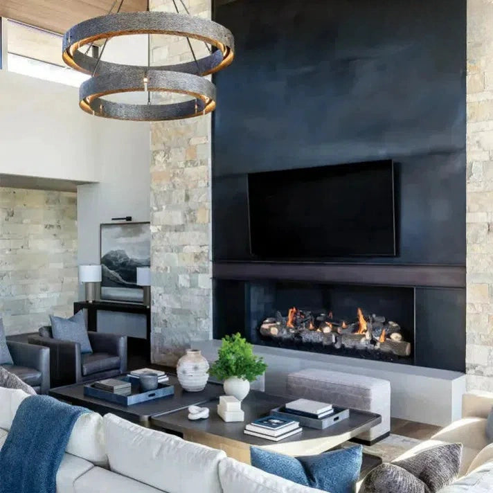Vion Two-Tier Round Chandelier D 60"