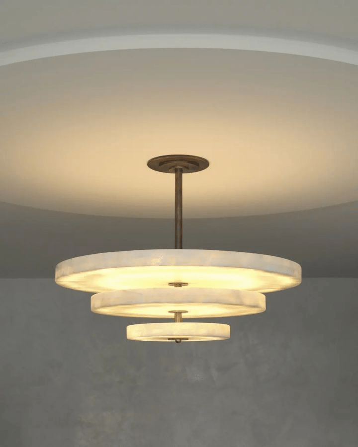 Ice Queen Alabaster Chandelier - Merlin Lamps