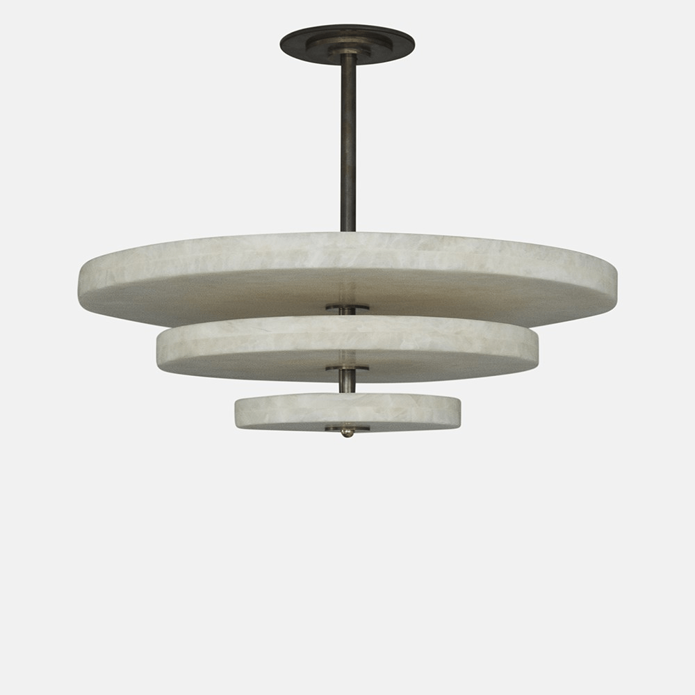 Ice Queen Alabaster Chandelier - Merlin Lamps