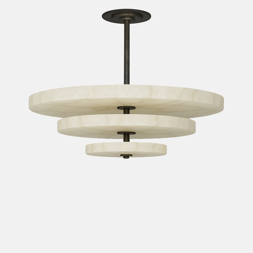 Ice Queen Alabaster Chandelier - Merlin Lamps
