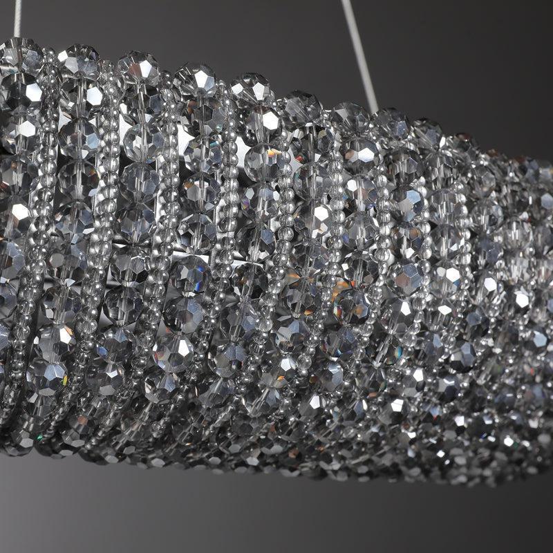 Haze Crystal Round LED Chandelier 32"41"59"72"