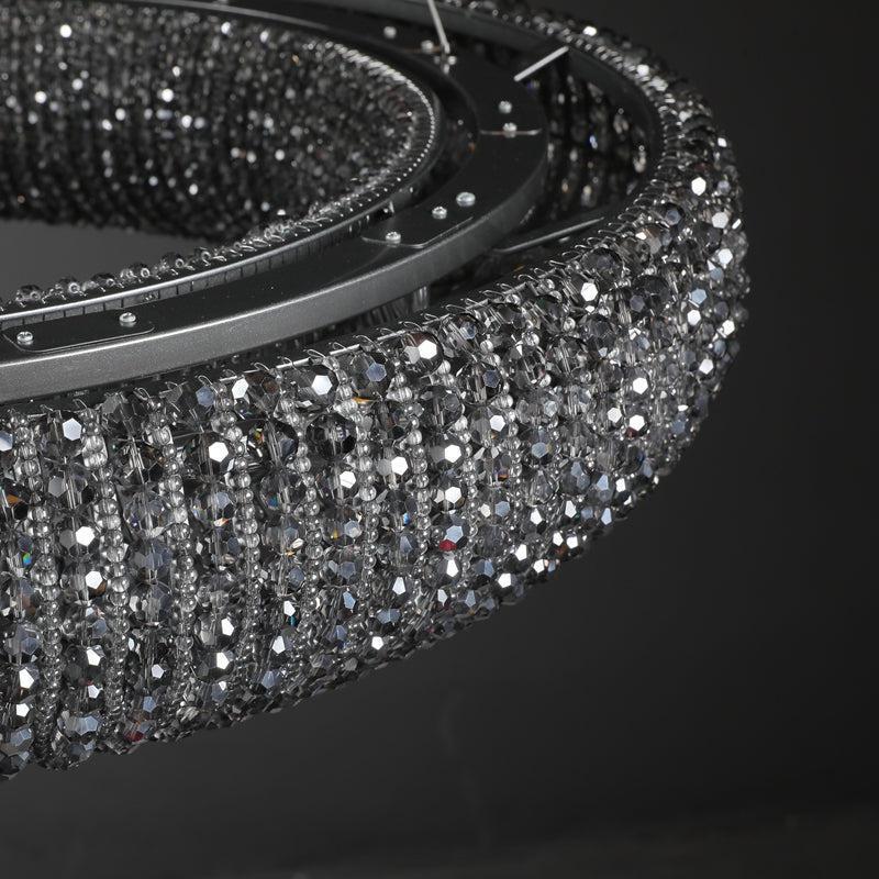 Haze Crystal Round LED Chandelier 32"41"59"72"