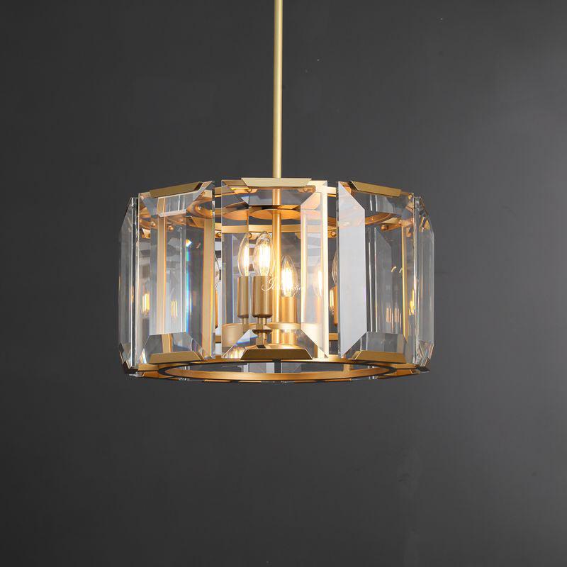 Harlew Crystal Round Chandelier 19"