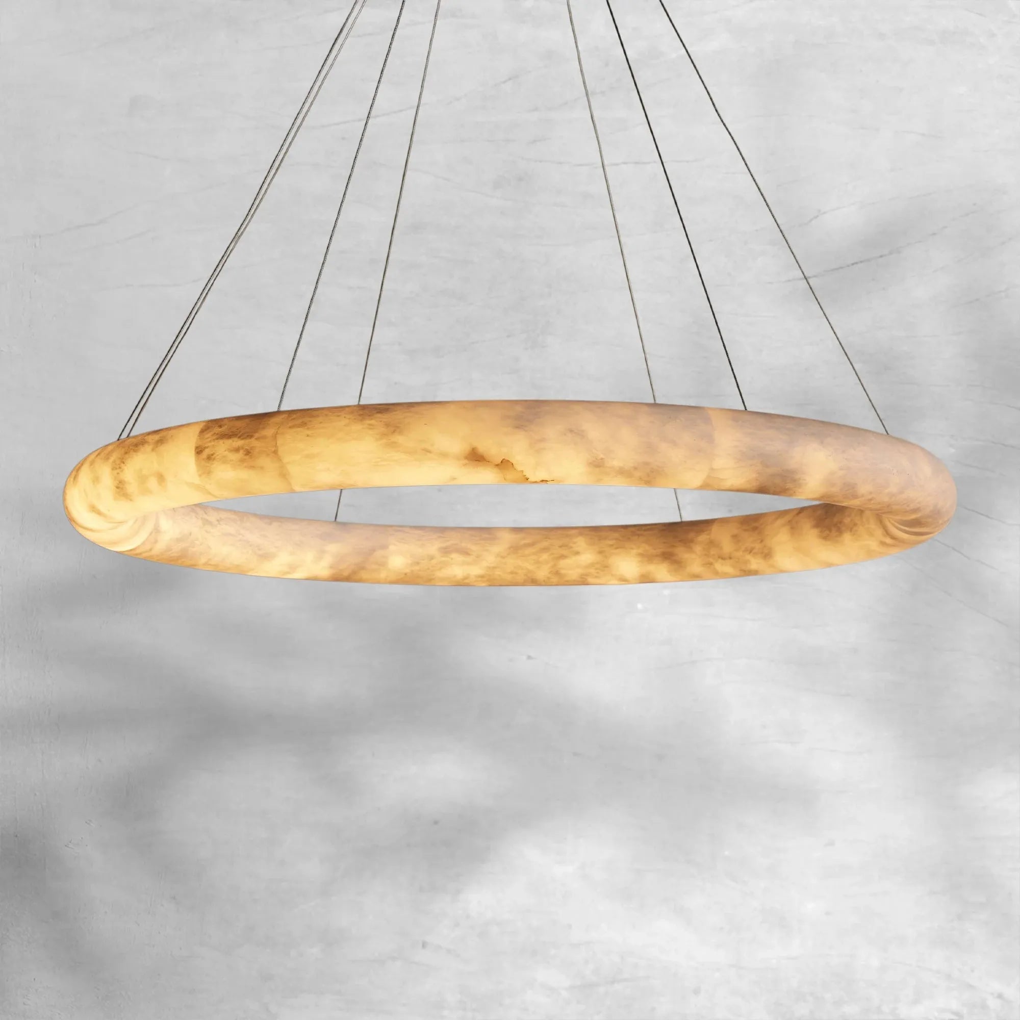 Halima Halo Alabaster Chandelier