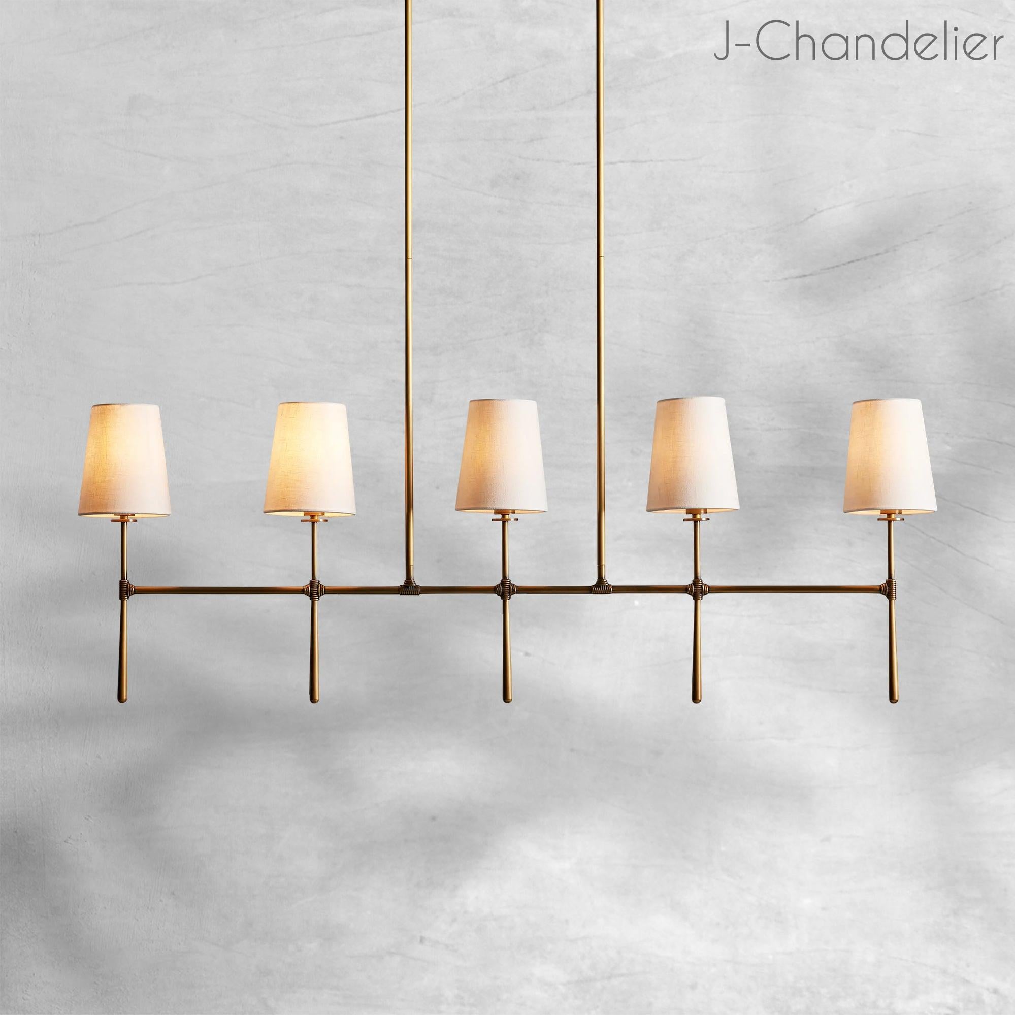 Rhodes Linear Chandelier 5/6 Light
