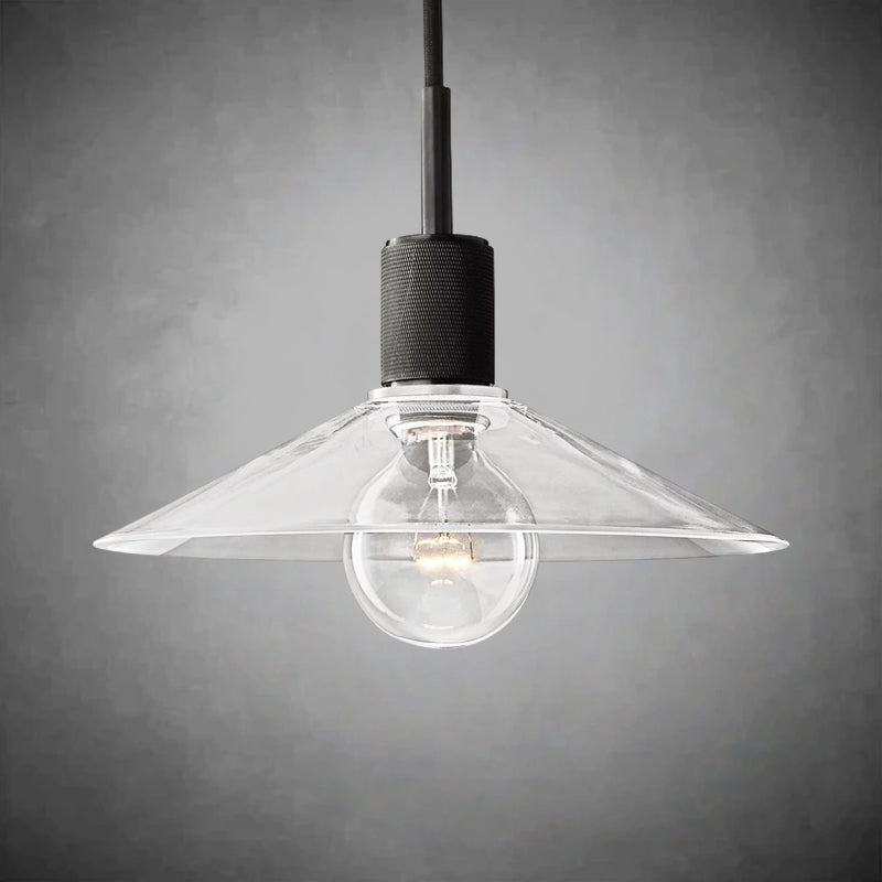 Utilitaive Glass Slope Shade Pendant