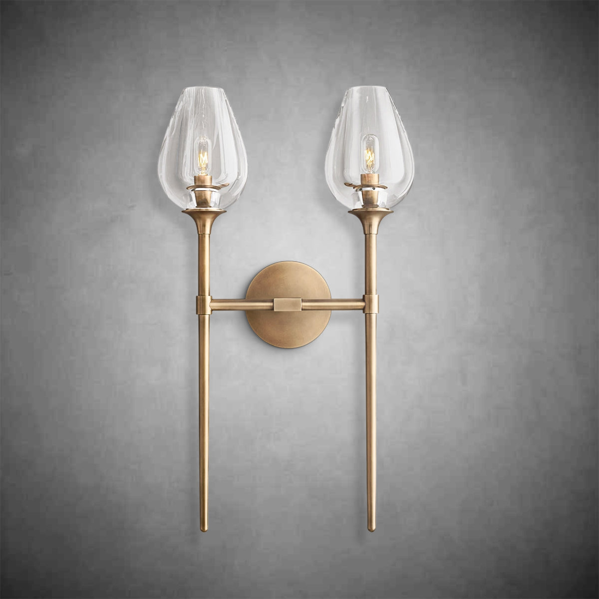 Tulipe Double Wall Sconce 24”H